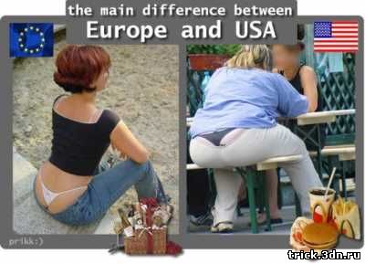 Основные отличия США и Европы